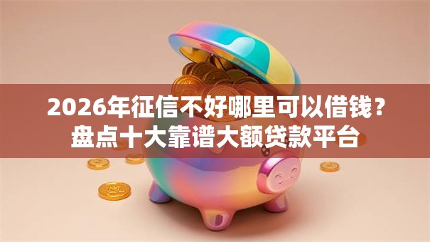 2026年征信不好哪里可以借钱？盘点十大靠谱大额贷款平台