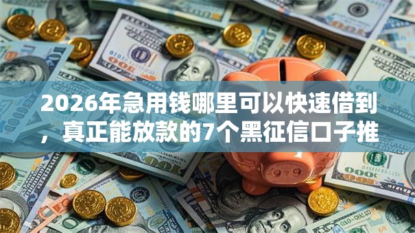 2026年急用钱哪里可以快速借到，真正能放款的7个黑征信口子推荐