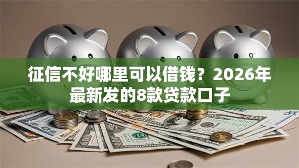征信不好哪里可以借钱？2026年最新发的8款贷款口子