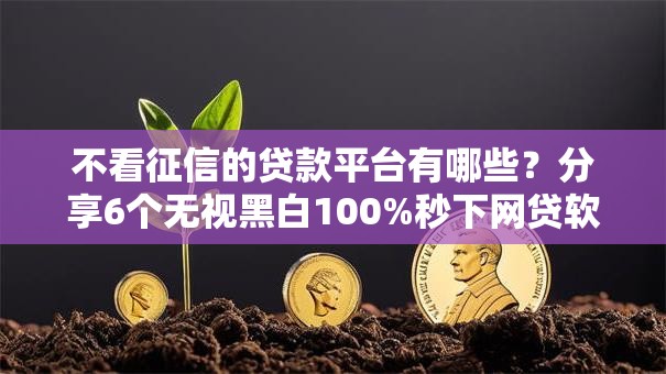 不看征信的贷款平台有哪些?分享6个无视黑白100%秒下网贷软件 不看征信的贷款平台有哪些?分享6个无视黑白100%秒下网贷软件