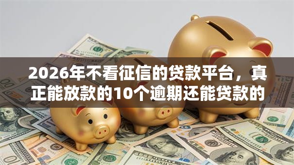 2026年不看征信的贷款平台，真正能放款的10个逾期还能贷款的平台推荐