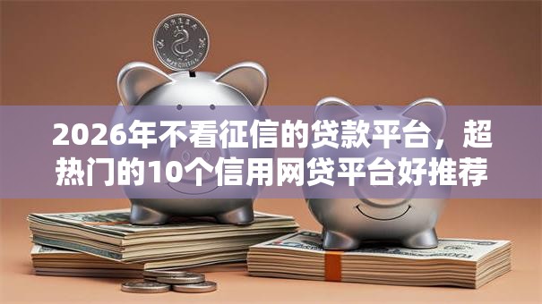 2026年不看征信的贷款平台，超热门的10个信用网贷平台好推荐