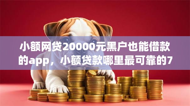 小额网贷20000元黑户也能借款的app，小额贷款哪里最可靠的7个平台介绍