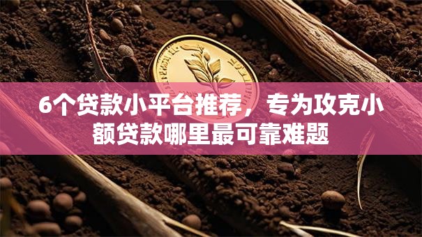 6个贷款小平台推荐，专为攻克小额贷款哪里最可靠难题