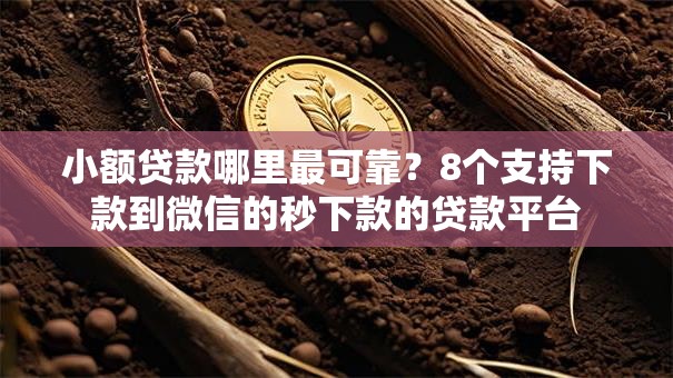 小额贷款哪里最可靠?8个支持下款到微信的秒下款的贷款平台 小额贷款哪里最可靠?8个支持下款到微信的秒下款的贷款平台