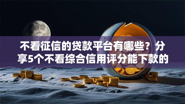 不看征信的贷款平台有哪些？分享5个不看综合信用评分能下款的软件