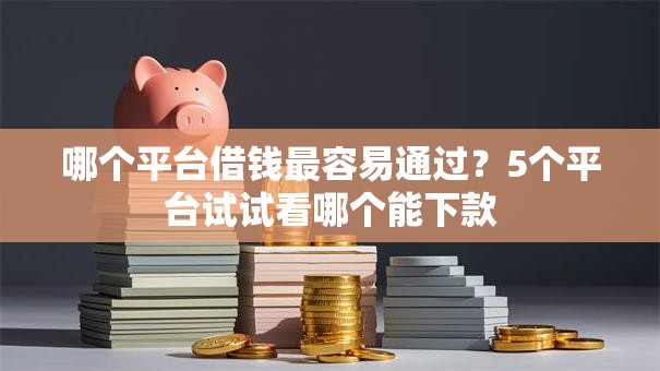 哪个平台借钱最容易通过?5个平台试试看哪个能下款 哪个平台借钱最容易通过?5个平台试试看哪个能下款