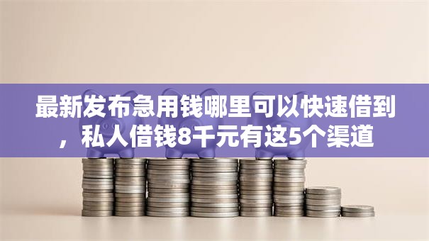 最新发布急用钱哪里可以快速借到，私人借钱8千元有这5个渠道
