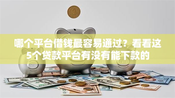 哪个平台借钱最容易通过？看看这5个贷款平台有没有能下款的